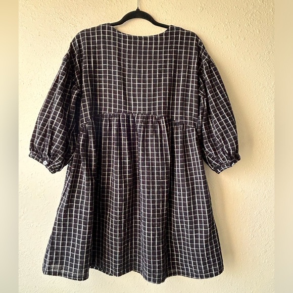 Able nico swing dress black grid - Picture 2 of 6